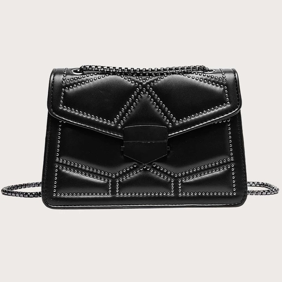 Studded Chain Evening Shoulder Crossbody Bag - Picture 9 of 12